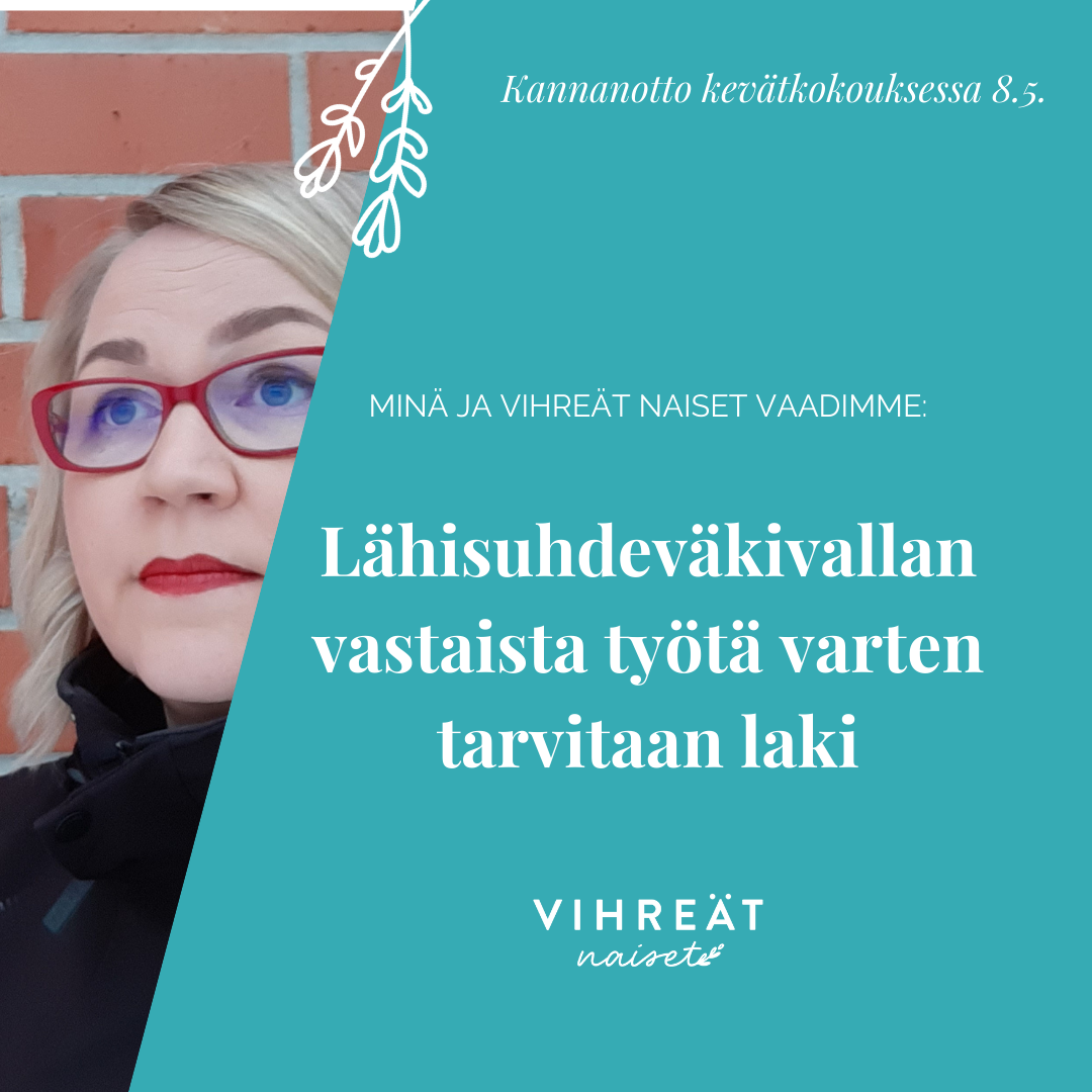 Lähisuhdeväkivallan vastaista työtä varten tarvitaan laki